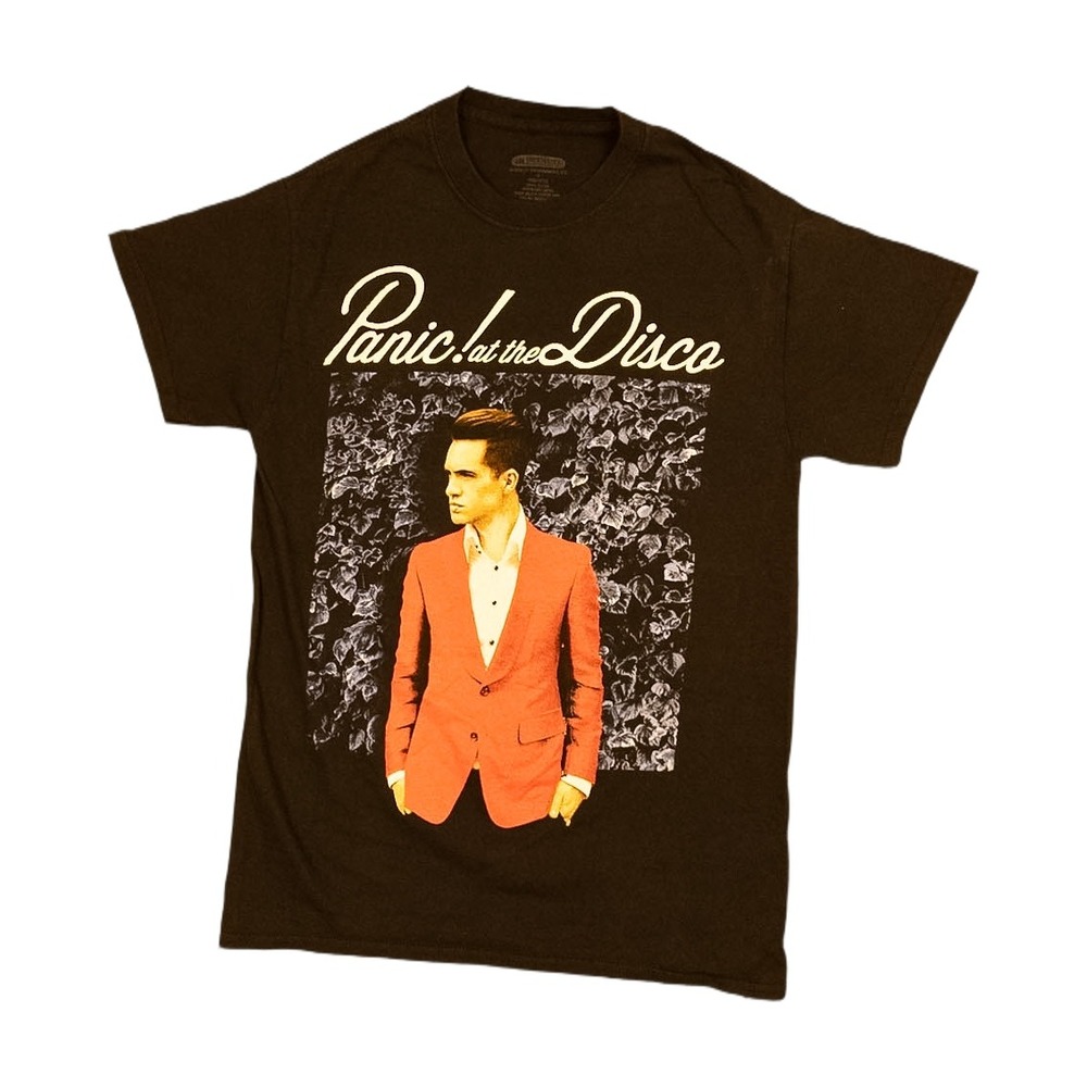 Panic! At The Disco Graphic T-Shirt Small Black Good Brendon Urie Band Tee